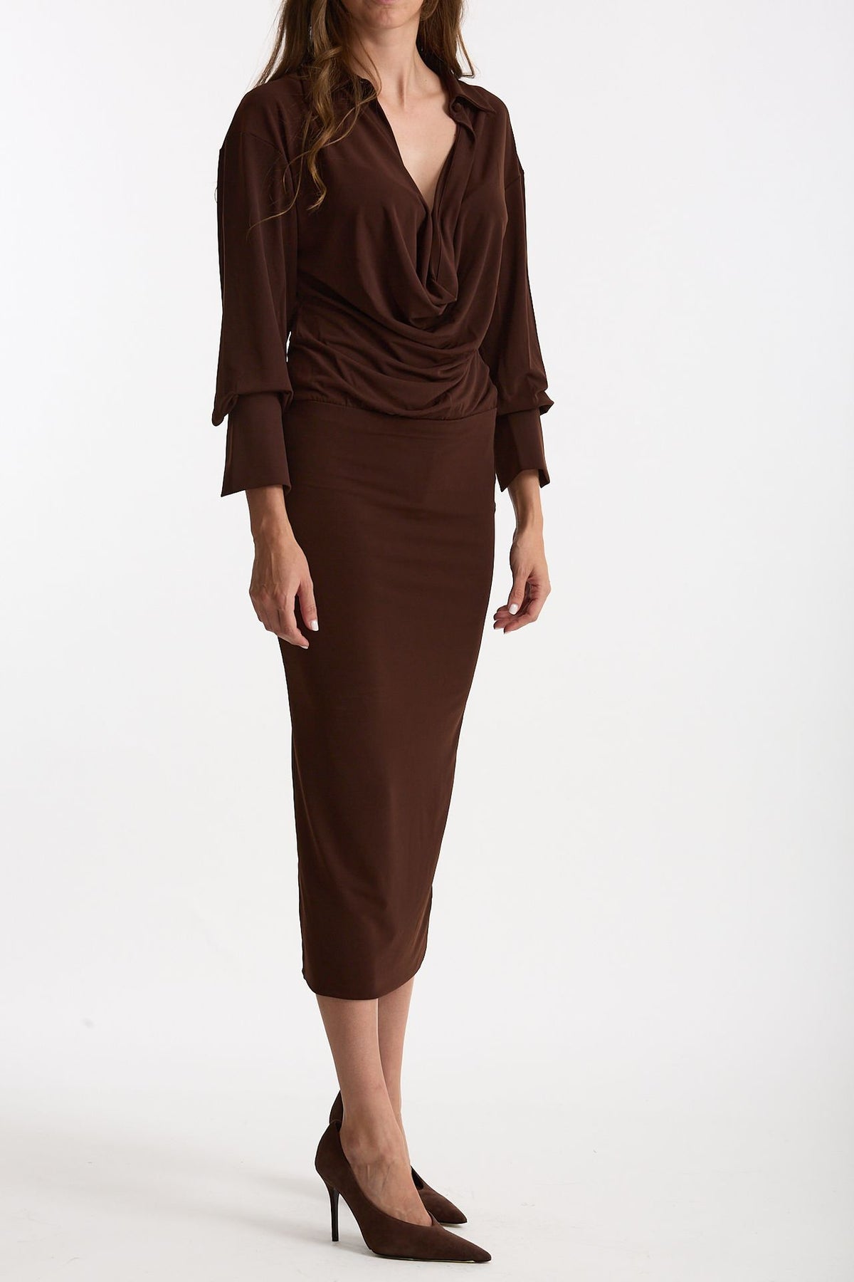 Abito midi marrone women The andamane - 4