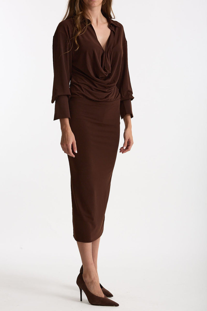 Abito midi marrone women The andamane - 4