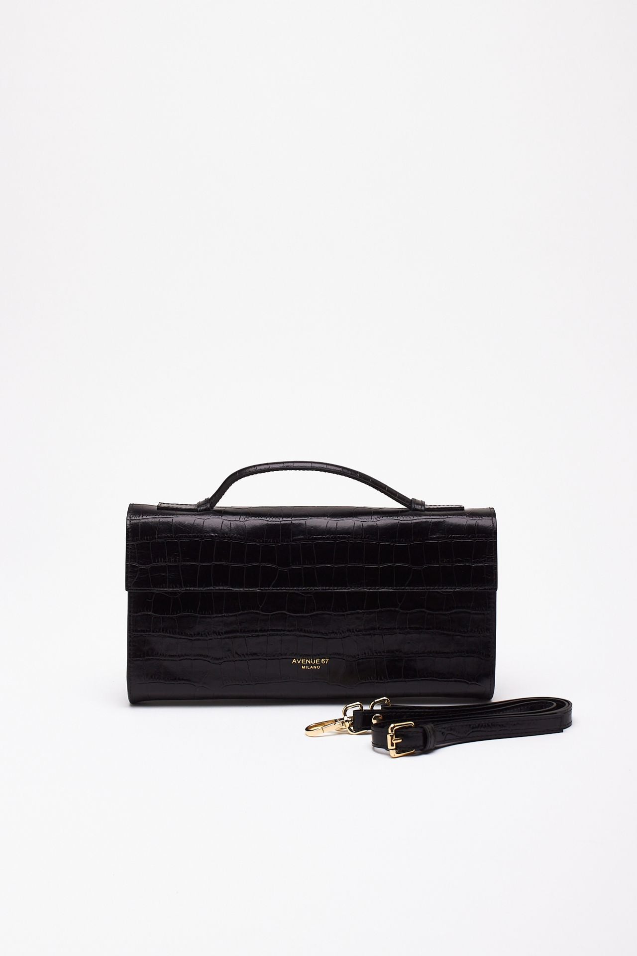 Borsa PALOMA in pelle cocco nero women Avenue 67 - 5