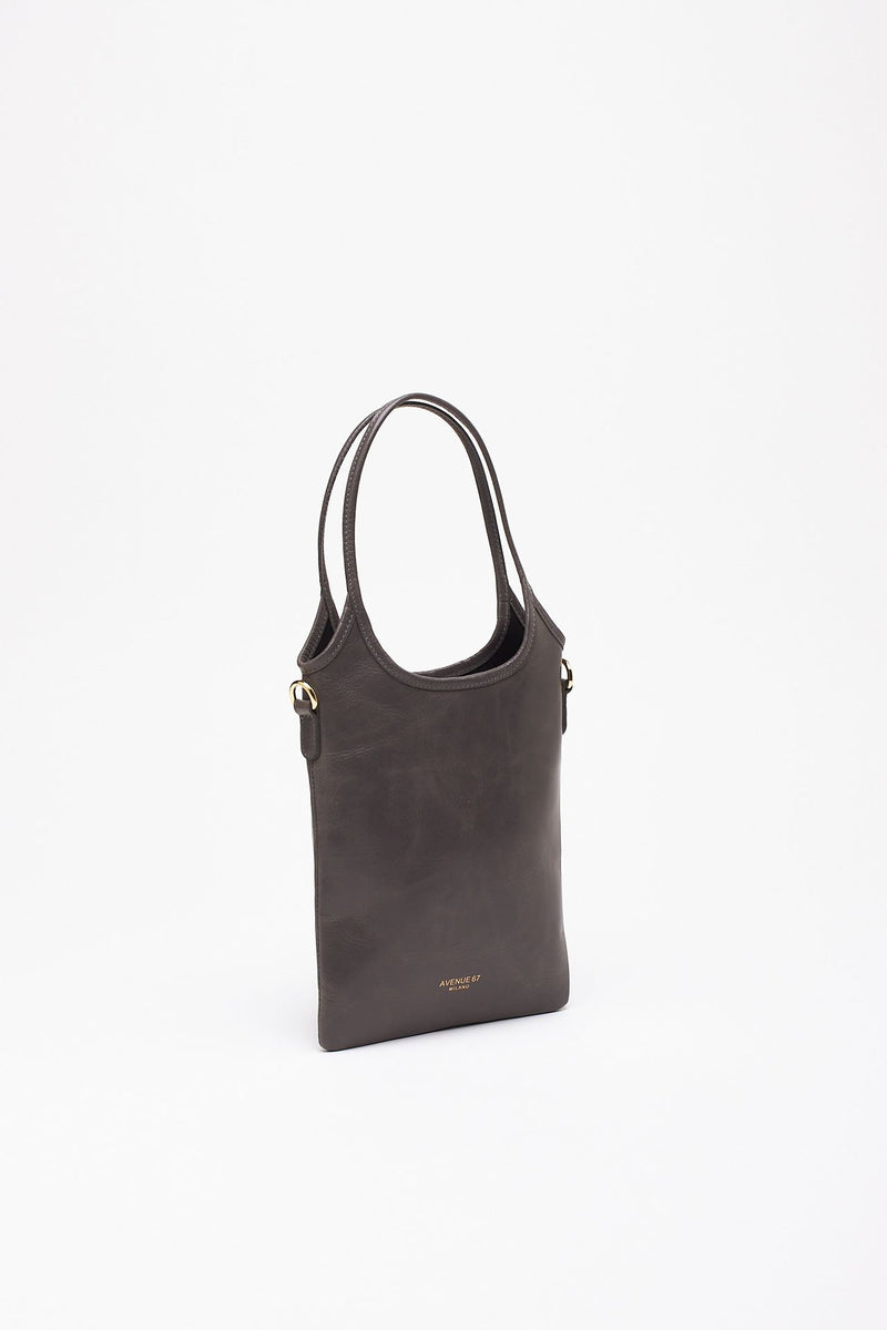 Borsa SHANTY XS in pelle grigio women Avenue 67 - 2