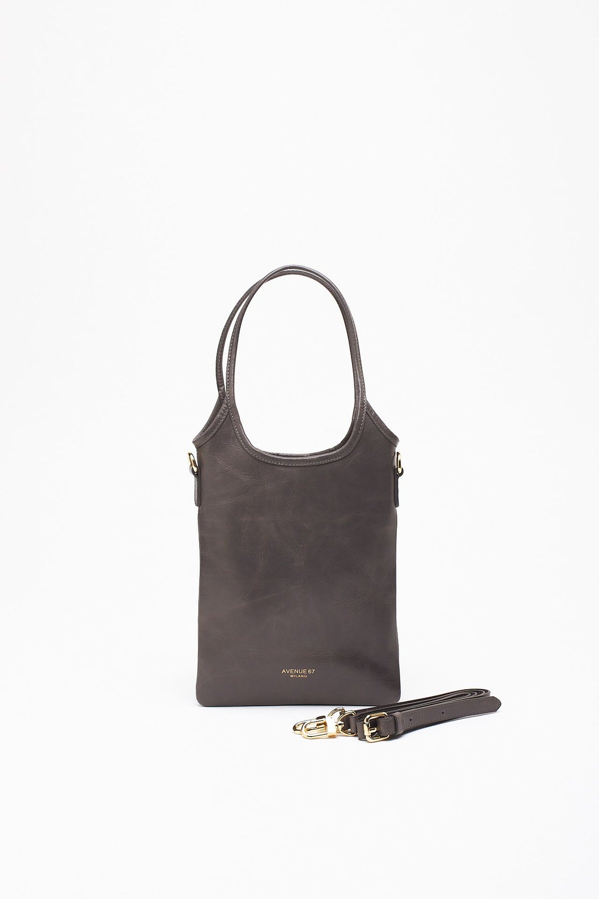 Borsa SHANTY XS in pelle grigio women Avenue 67 - 4