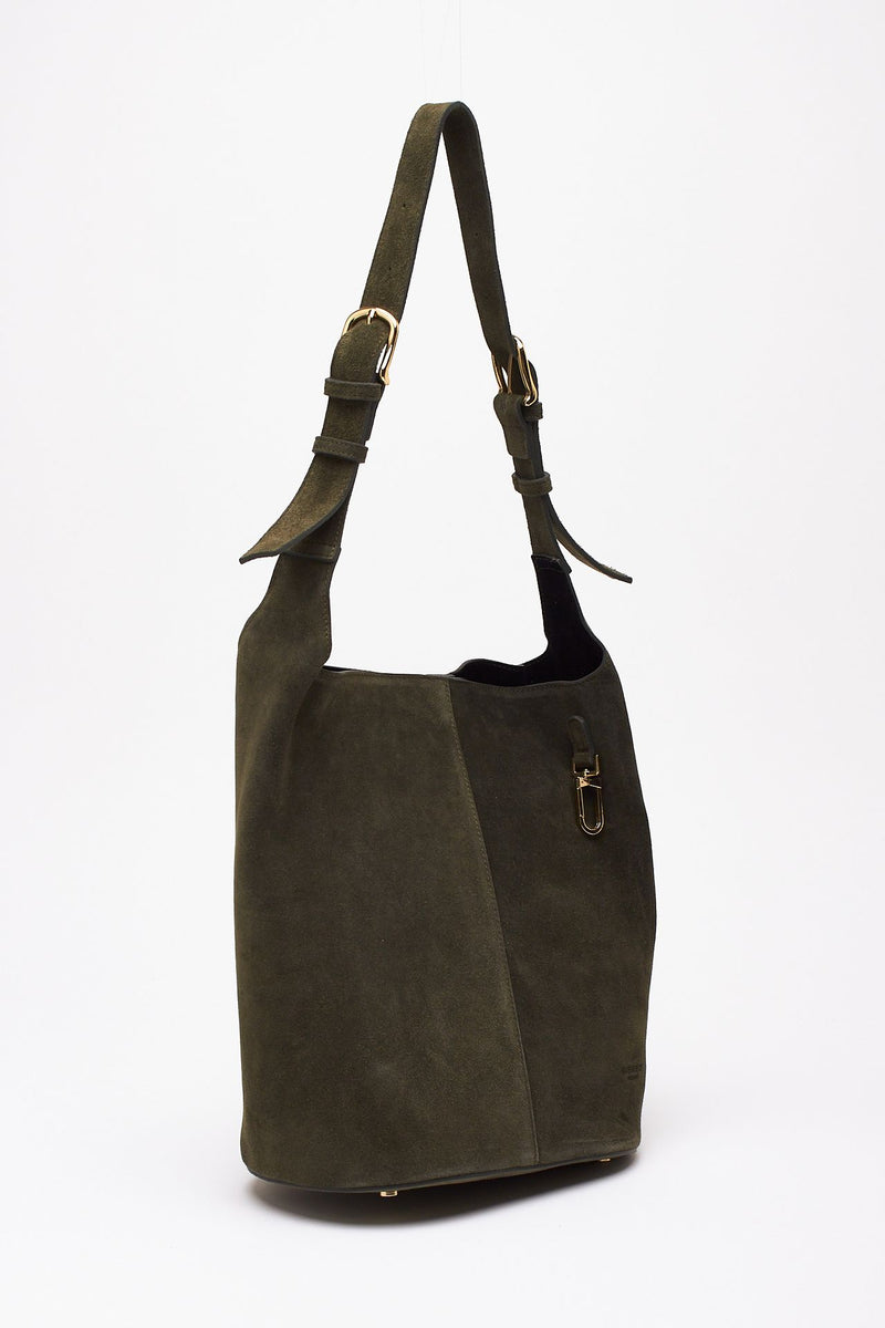 Borsa NOELIA in pelle scamosciata verde women Avenue 67 - 3