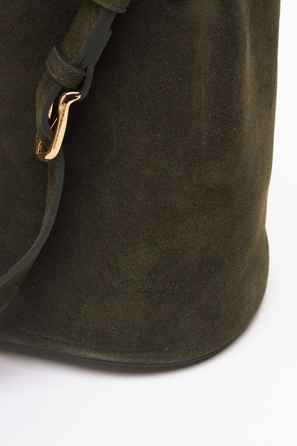 Borsa NOELIA in pelle scamosciata verde women Avenue 67