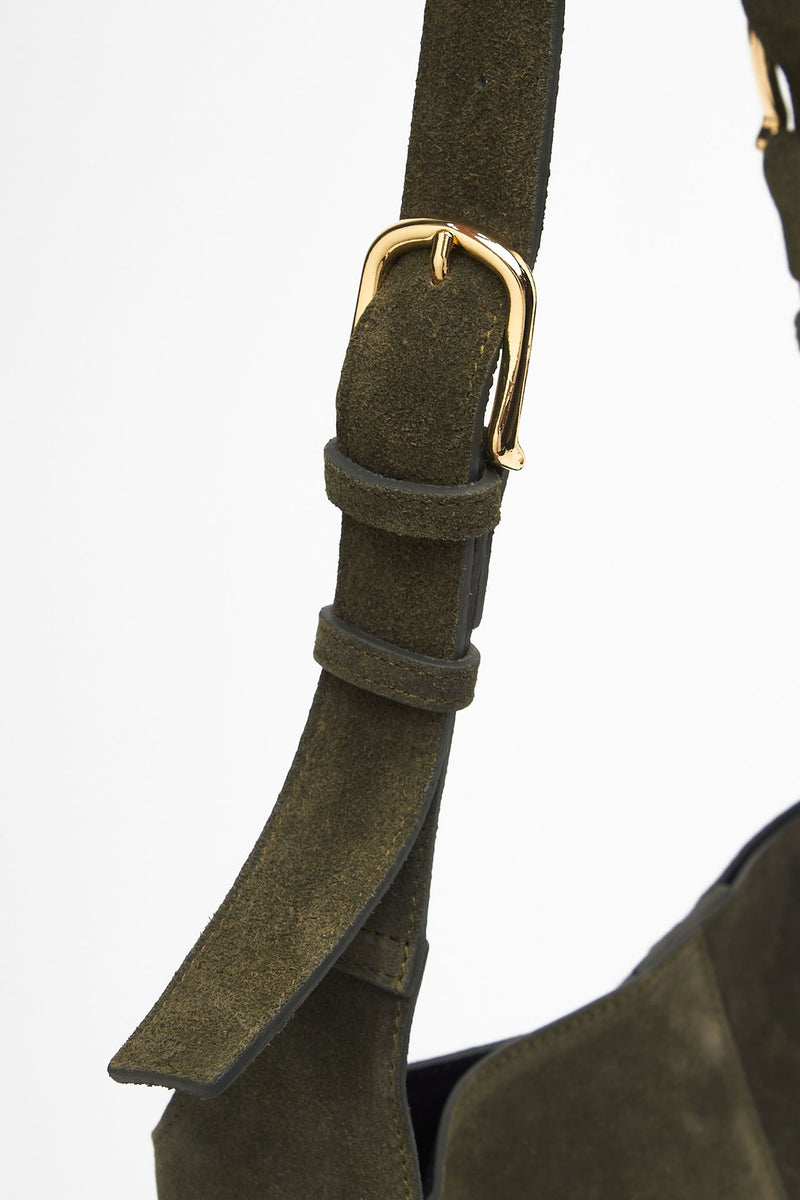 Borsa NOELIA in pelle scamosciata verde women Avenue 67 - 6