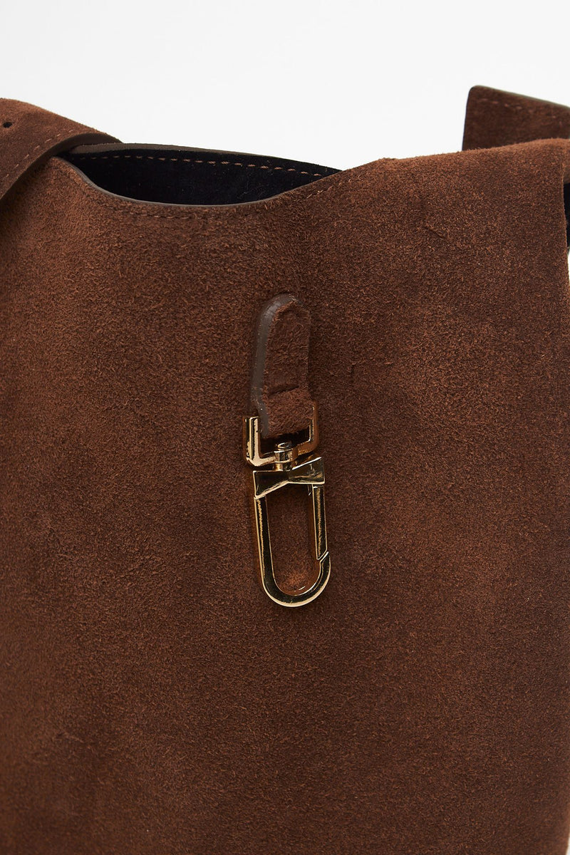Borsa NOELIA in pelle scamosciata testa di moro women Avenue 67 - 5