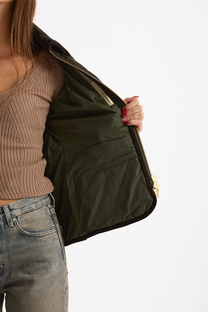 Giubbino trapuntato FITTED BEADNELL QUILT verde women Barbour - 5
