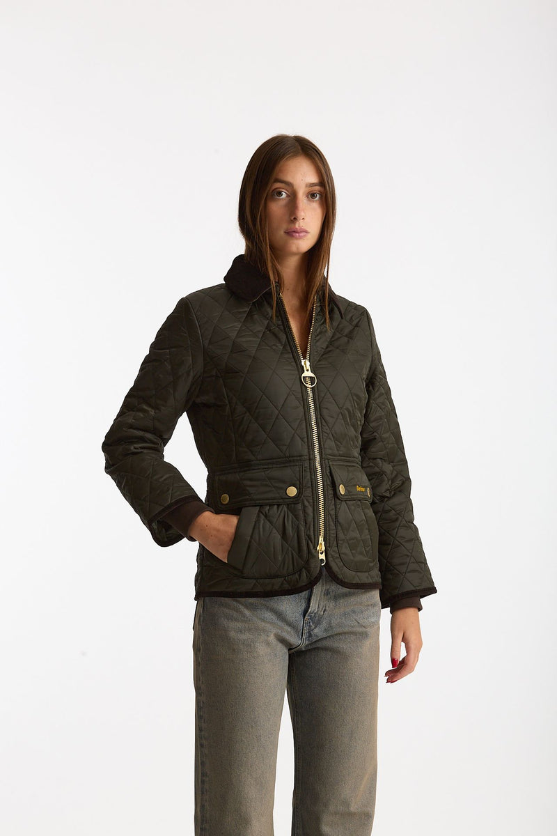 Giubbino trapuntato FITTED BEADNELL QUILT verde women Barbour - 3