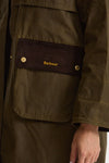 Giaccone cerato KIRKLESS WAX verde women Barbour - 6