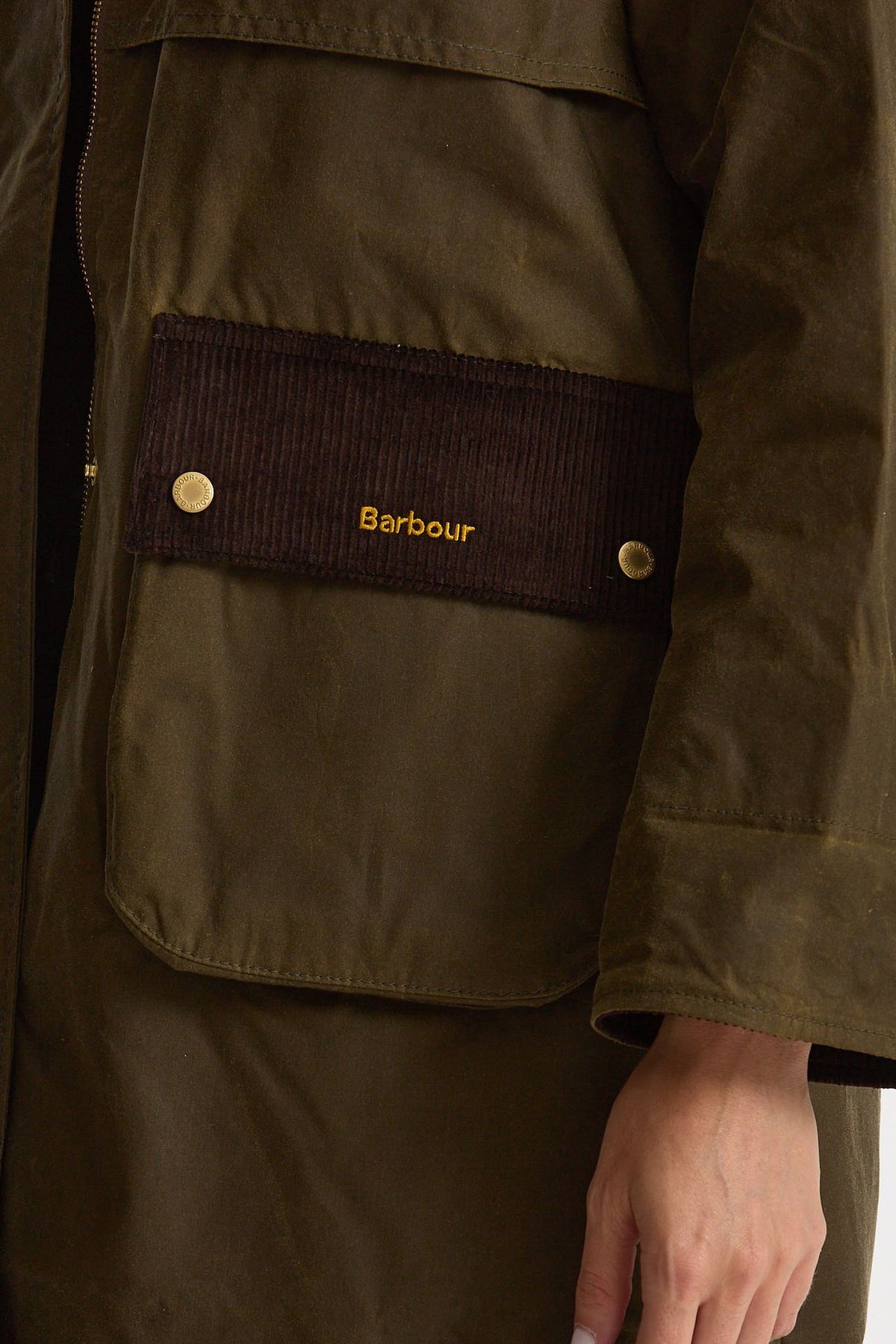 Giaccone cerato KIRKLESS WAX verde women Barbour - 6