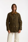 Giubbino BEADNELL WAX in cotone cerato verde women Barbour - 6