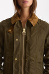 Giubbino BEADNELL WAX in cotone cerato verde women Barbour - 2
