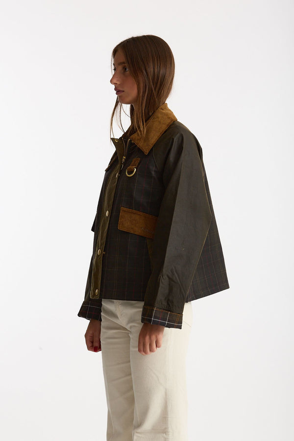 Giubbino cerato IRENE WAX verde women Barbour