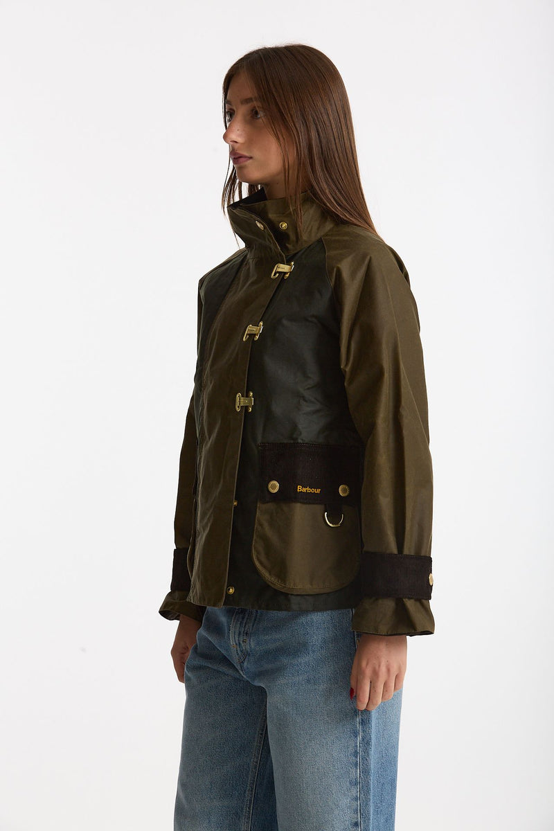 Giubbino cerato HAZELWOOD verde women Barbour - 3