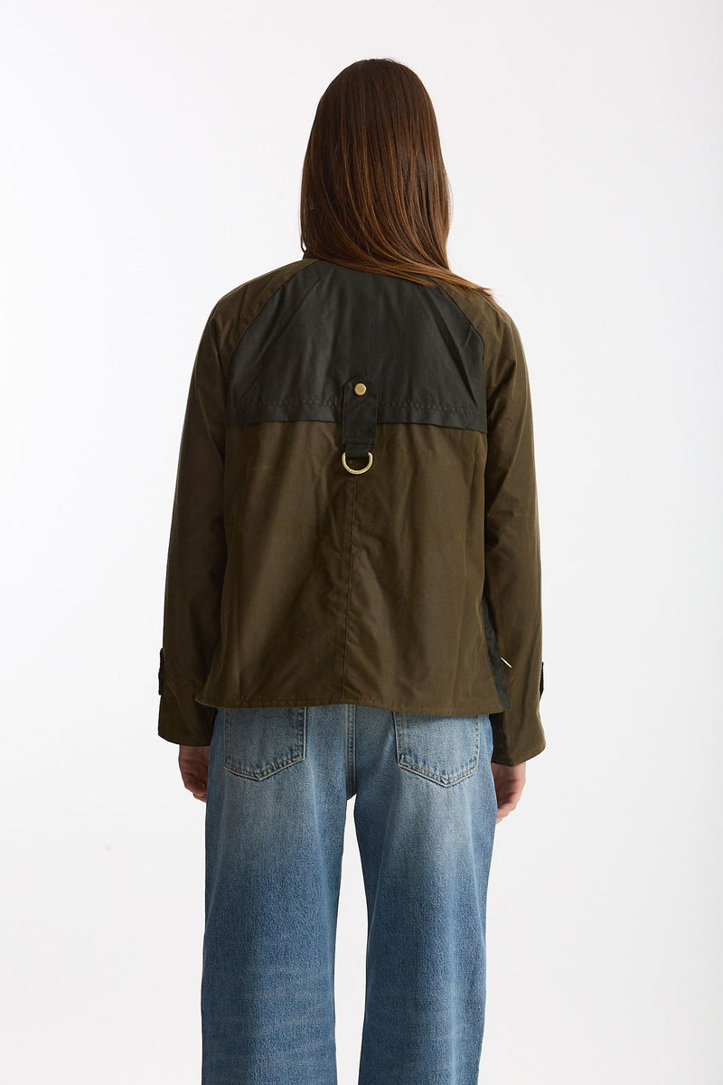 Giubbino cerato HAZELWOOD verde women Barbour - 4