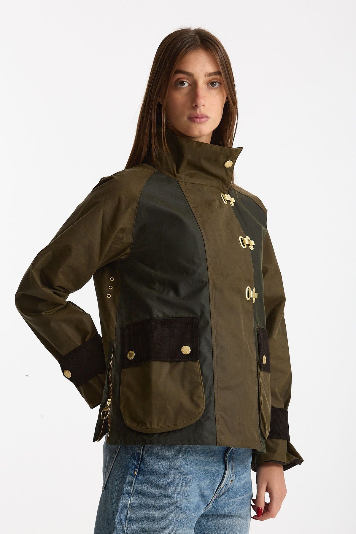 Giubbino cerato HAZELWOOD verde women Barbour - 5