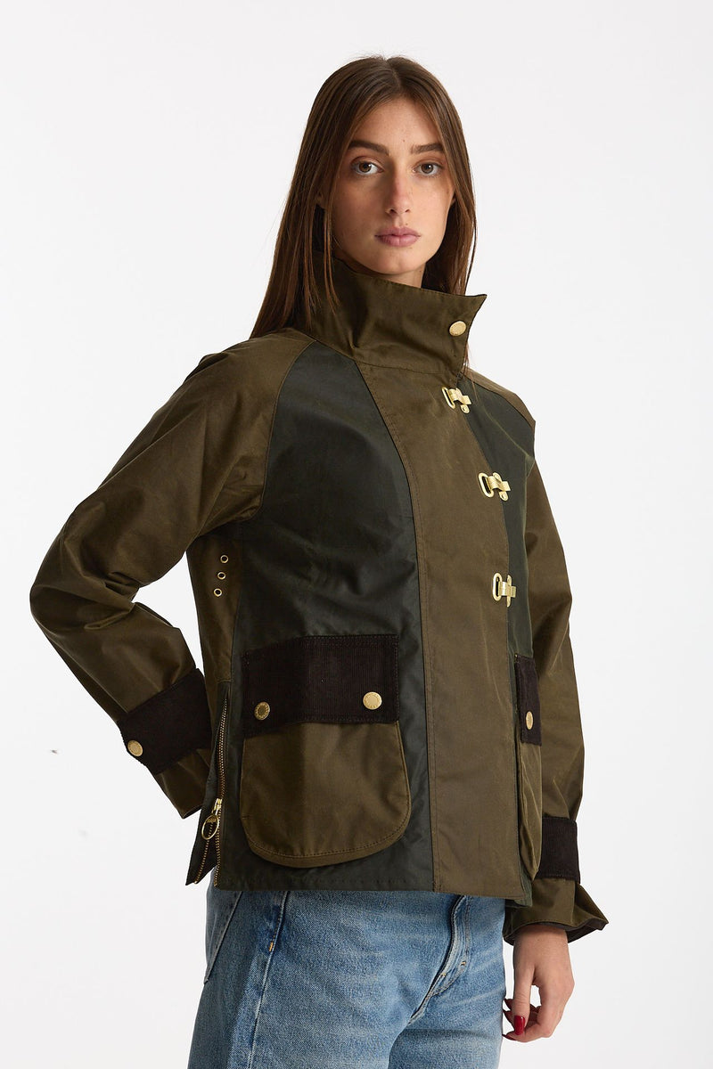 Giubbino cerato HAZELWOOD verde women Barbour - 5