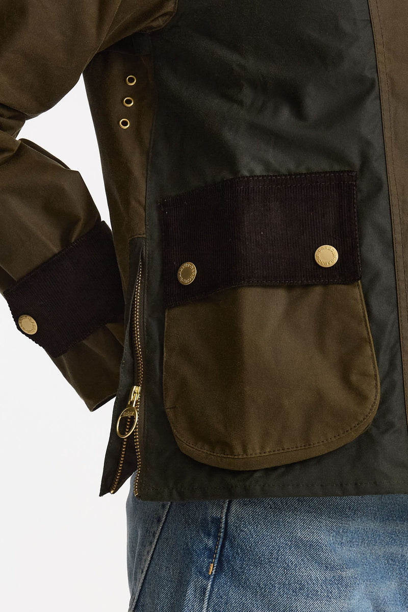 Giubbino cerato HAZELWOOD verde women Barbour - 6