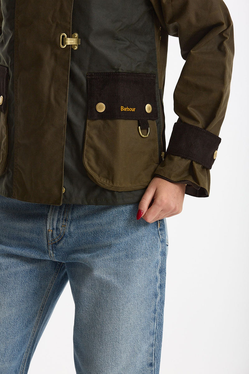 Giubbino cerato HAZELWOOD verde women Barbour - 7
