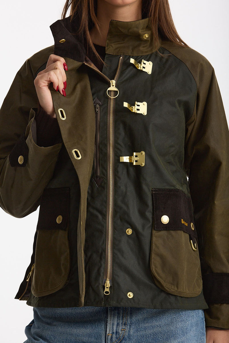 Giubbino cerato HAZELWOOD verde women Barbour - 8