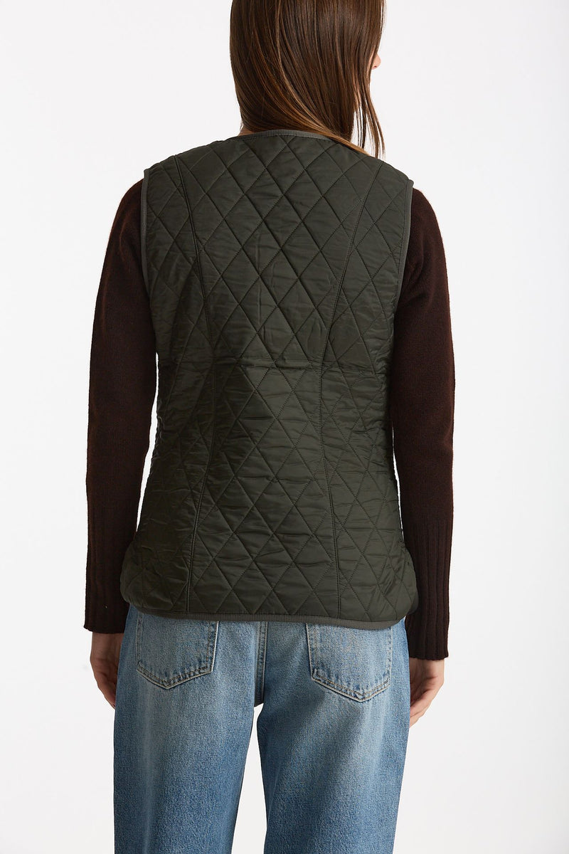 Gilet trapuntato FLECE BETTY verde women Barbour - 4