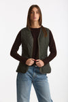 Gilet trapuntato FLECE BETTY verde women Barbour - 1