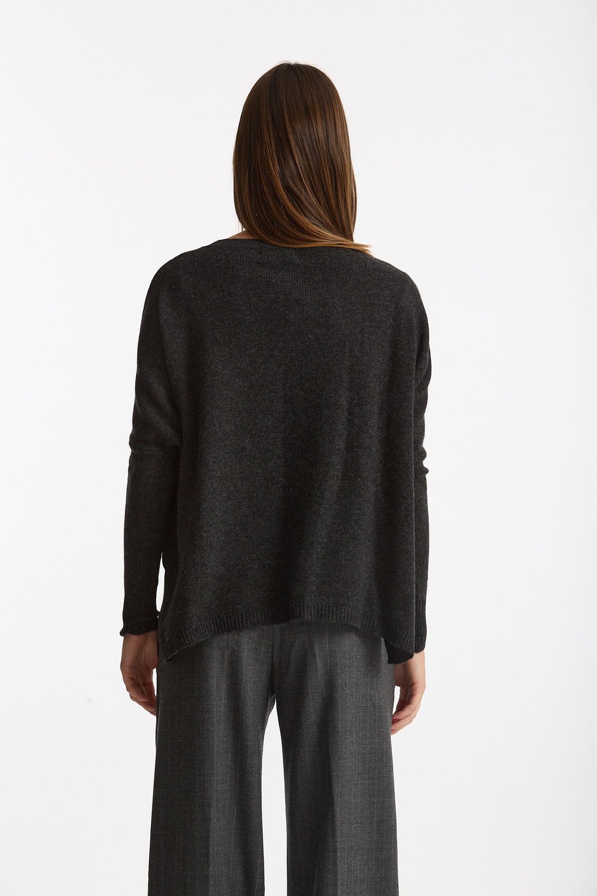 Cardigan over cashmere antracite women Be you - 3