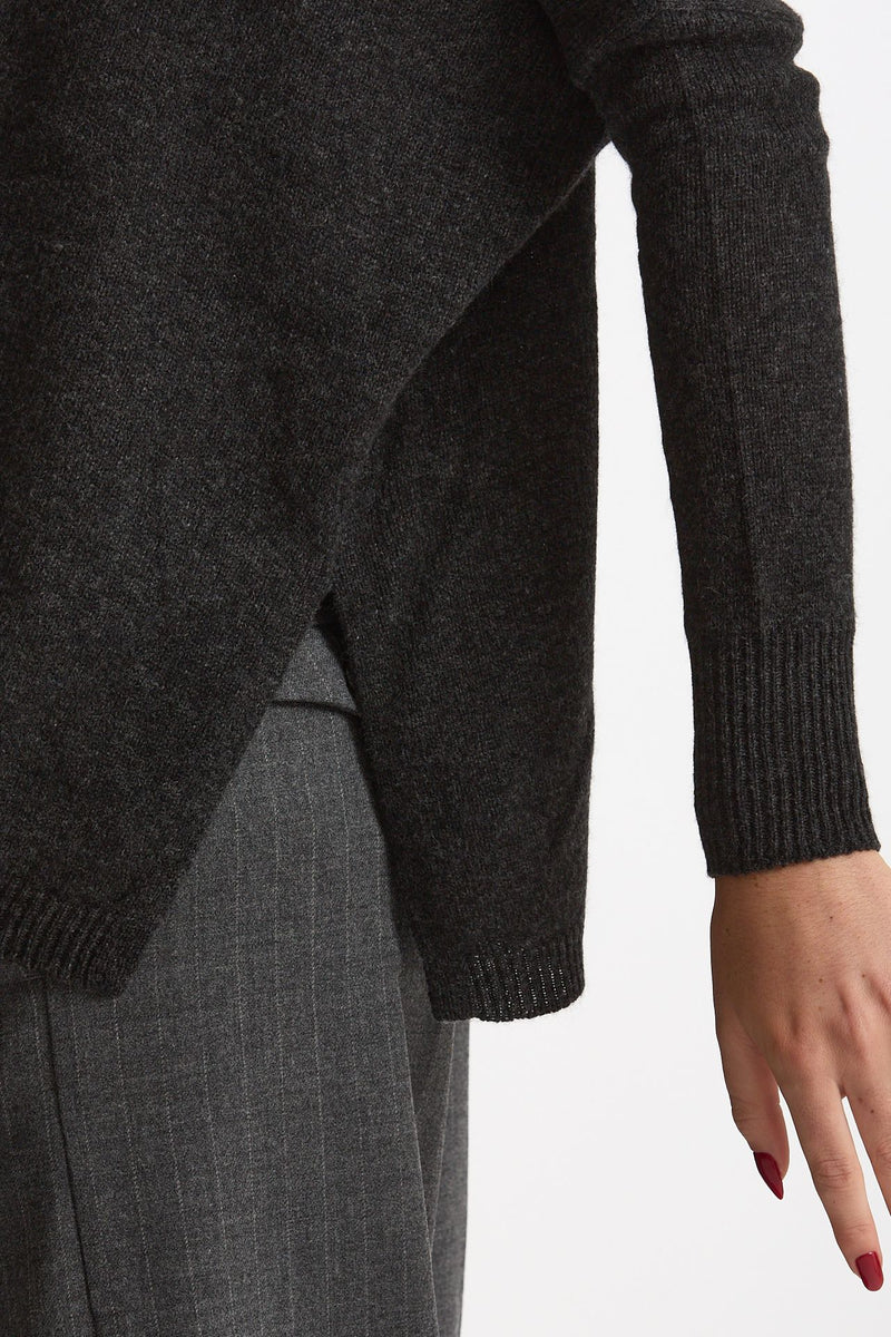 Cardigan over cashmere antracite women Be you - 4