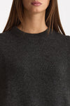 Maglia girocollo over in cashmere a due fili  antracite women Be you - 5