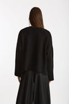 Cardigan over in cashmere a due fili nero women Be you - 4
