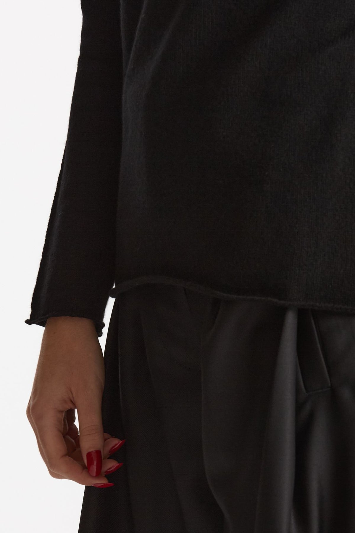 Maglia dolcevita regular in cashmere nuvola nero women Be you - 5