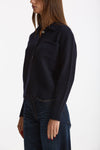 Maglia polo serafino in cashmere blu notte women Be you - 2