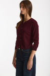 Cardigan slim in cashmere merlot women Be you - 3