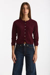 Cardigan slim in cashmere merlot women Be you - 1