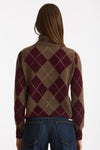 Maglia dolcevita in cashmere a due fili a rombi women Be you - 5