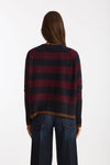 Maglia girocollo rigata in cashmere a due fili women Be you - 4