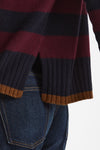 Maglia girocollo rigata in cashmere a due fili women Be you - 6