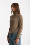Maglia dolcevita in cashmere a due fili tortora chiaro women Be you - 1