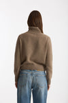 Maglia dolcevita in cashmere a due fili tortora chiaro women Be you - 3