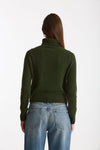 Maglia dolcevita in cashmere a due fili verde women Be you - 3