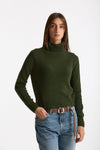 Maglia dolcevita in cashmere a due fili verde women Be you - 4
