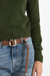 Maglia dolcevita in cashmere a due fili verde women Be you - 6