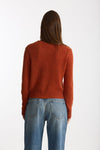 Maglia girocollo in cashmere a due fili arancio women Be you - 4