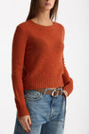 Maglia girocollo in cashmere a due fili arancio women Be you - 5