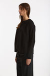 Maglia girocollo in cashmere a due fili nero women Be you - 1