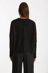 Maglia girocollo in cashmere a due fili nero women Be you - 3