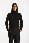 Maglia dolcevita in cashmere a due fili nero women Be you - 2