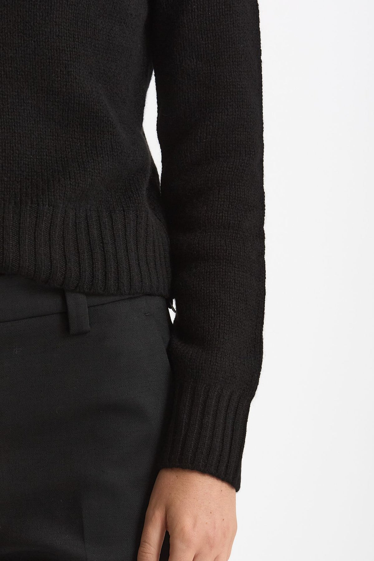 Maglia dolcevita in cashmere a due fili nero women Be you - 6