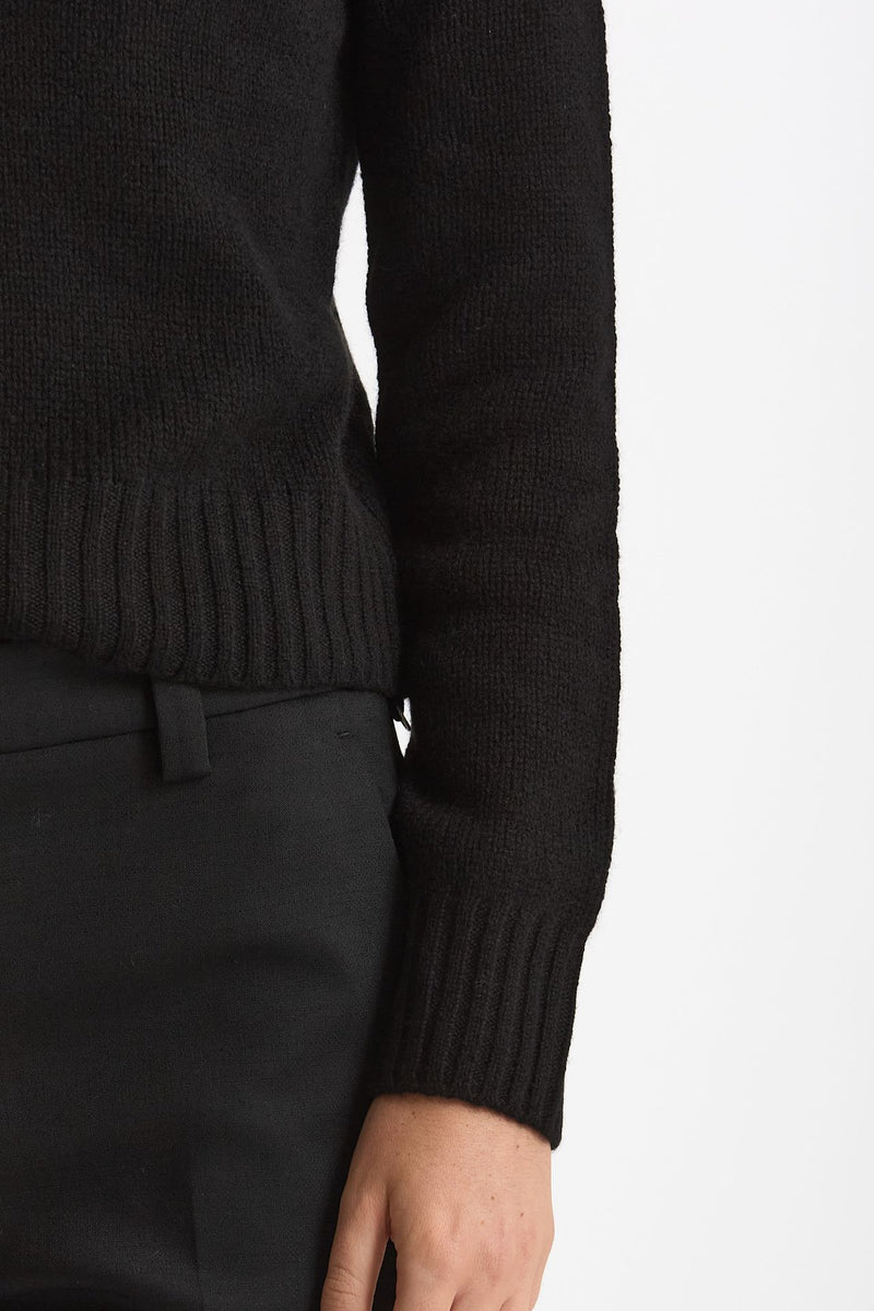 Maglia dolcevita in cashmere a due fili nero women Be you - 6
