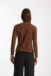 Maglia in cashmere e seta tabacco women Be you - 3