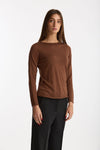 Maglia in cashmere e seta tabacco women Be you - 4